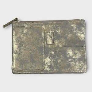 Metallic Gold Clutch Organizer